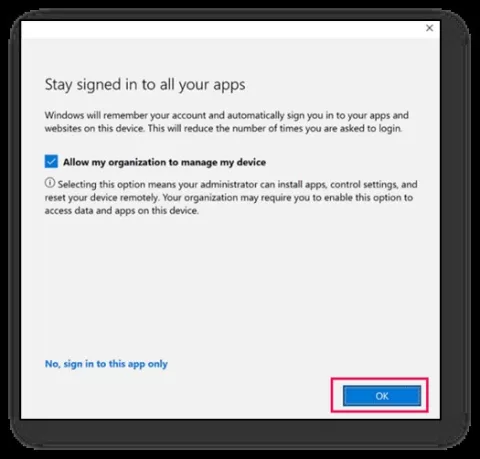 Stay signed in to all your apps